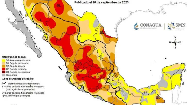 29/09/2023. METEORED: La sequía se agrava en México este 2023: un problema socio-meteorológico complejo