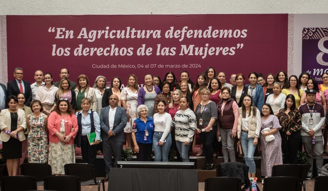 08/03/2024. Reconocen papel de las mujeres en el desarrollo agroalimentario y rural
